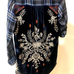 Johnny Was Plaid Top